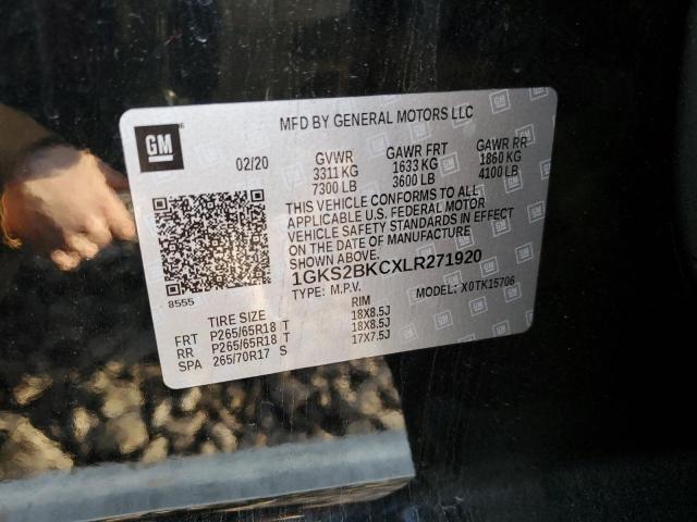 1GKS2BKCXLR271920 GMC YUKON SLT