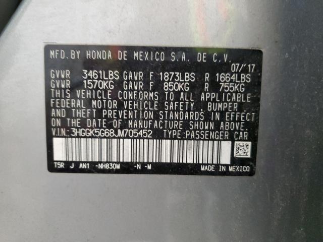 3HGGK5G68JM705452 Honda Fit Sport