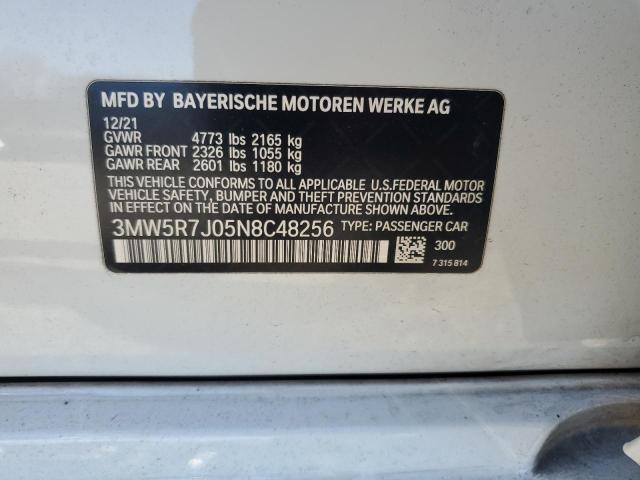 3MW5R7J05N8C48256 BMW 330XI