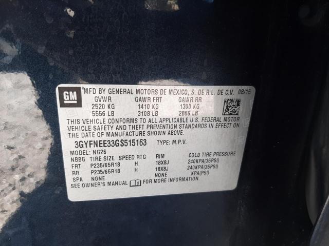 3GYFNEE33GS515163 Cadillac Srx Luxury Collection