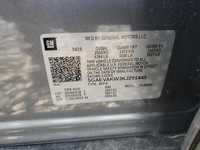 5GAEVAKW3KJ291445 Buick ENCLAVE ES