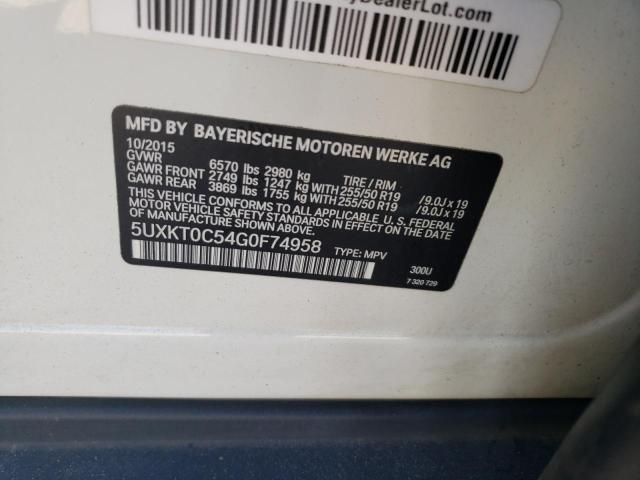 5UXKT0C54G0F74958 BMW X5 Xdr40e