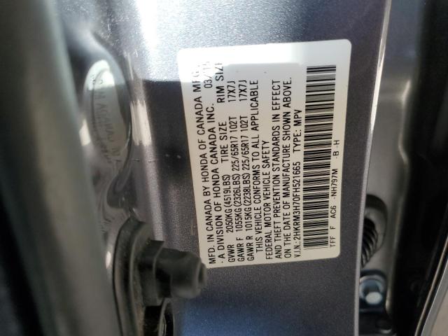2HKRM3H70FH521665 Honda CR-V EXL
