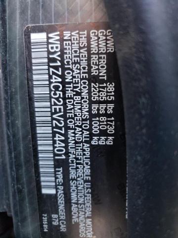 WBY1Z4C52EV274401 BMW I3 REX