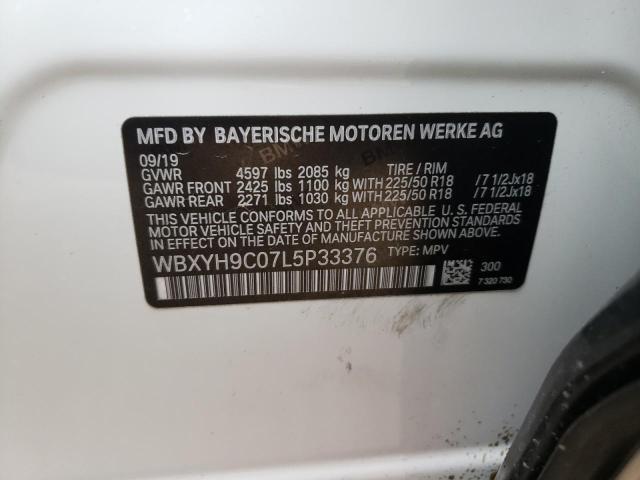 WBXYH9C07L5P33376 BMW X2 Sdrive28i