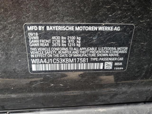 WBA4J1C53KBM17581 BMW 430i Gran Coupe