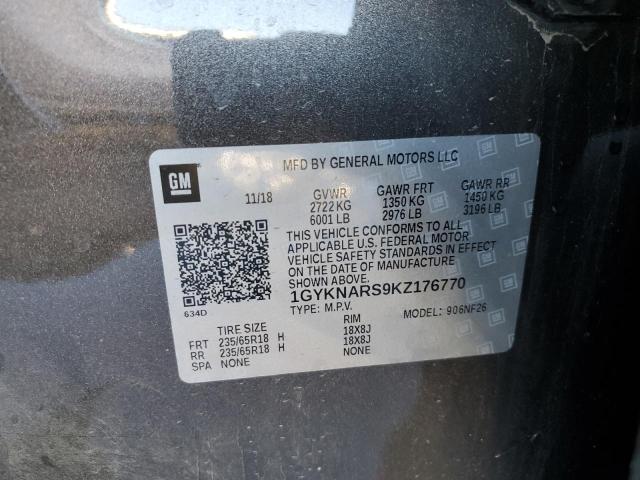 1GYKNARS9KZ176770 Cadillac XT5
