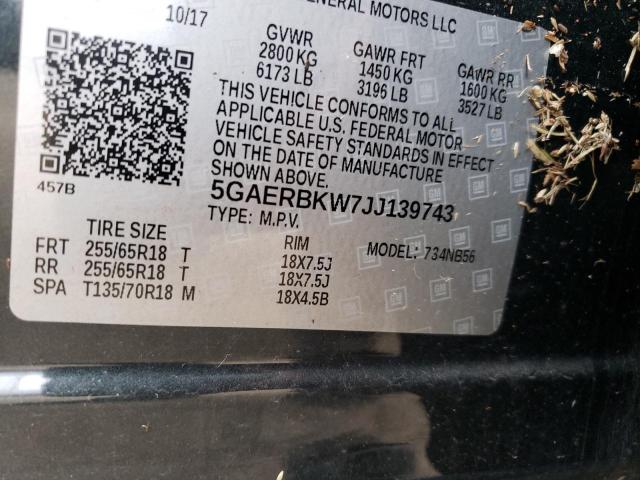 5GAERBKW7JJ139743 Buick Enclave Essence