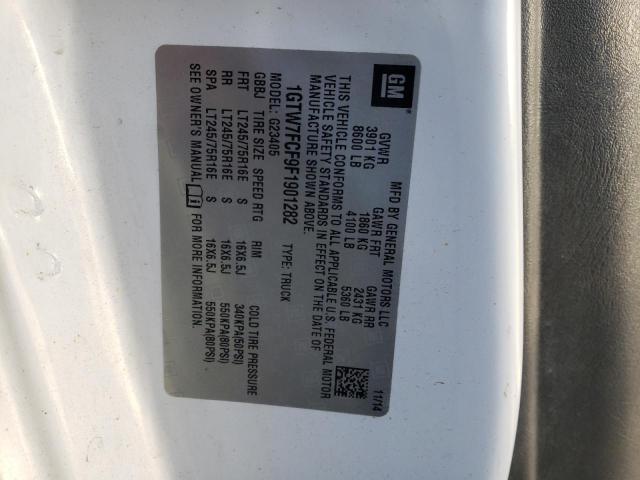 1GTW7FCF9F1901282 GMC Savana G2500