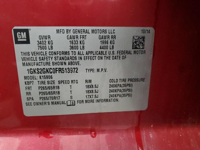 1GKS2GKC0FR513972 GMC Yukon Xl K1500 Sle