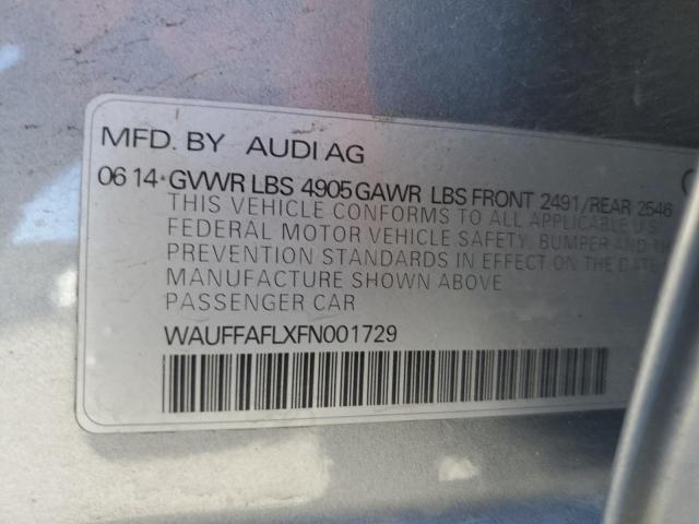 WAUFFAFLXFN001729 Audi A4 Premium Plus