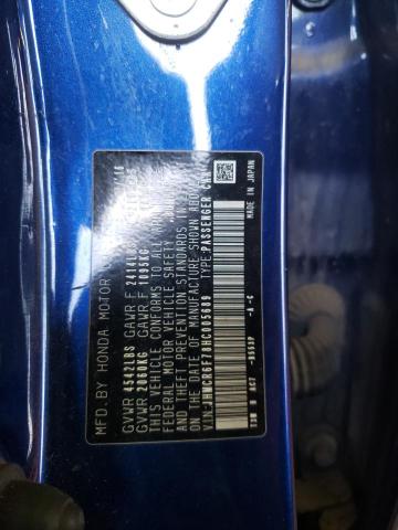 JHMCR6F78HC005689 Honda Accord Touring Hybrid