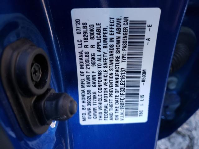 19XFC1F33LE216137 Honda CIVIC EX