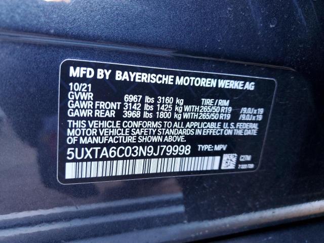 5UXTA6C03N9J79998 BMW X5 Xdrive45e