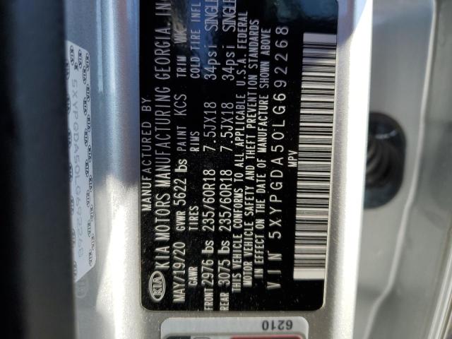 5XYPGDA50LG692268 KIA SORENTO S