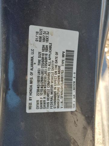 5FNRL6H72JB081783 Honda ODYSSEY EXL