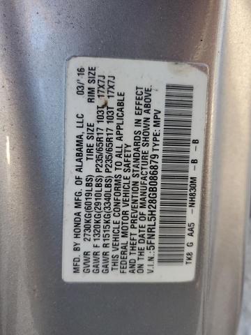 5FNRL5H28GB086879 Honda ODYSSEY LX