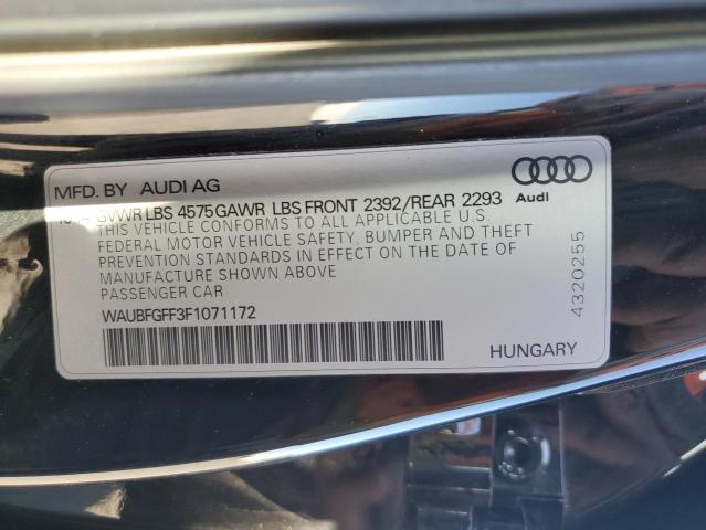 WAUBFGFF3F1071172 Audi A3 PREMIUM