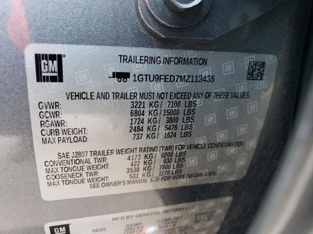 1GTU9FED7MZ113435 GMC Sierra K1500 Denali