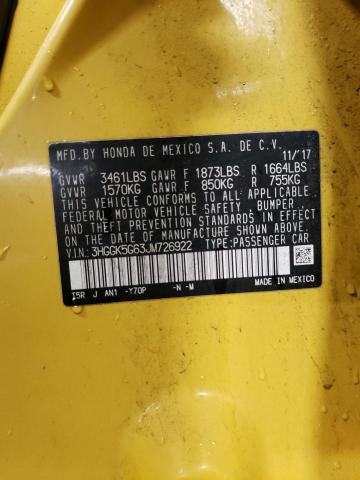 3HGGK5G63JM726922 Honda Fit Sport