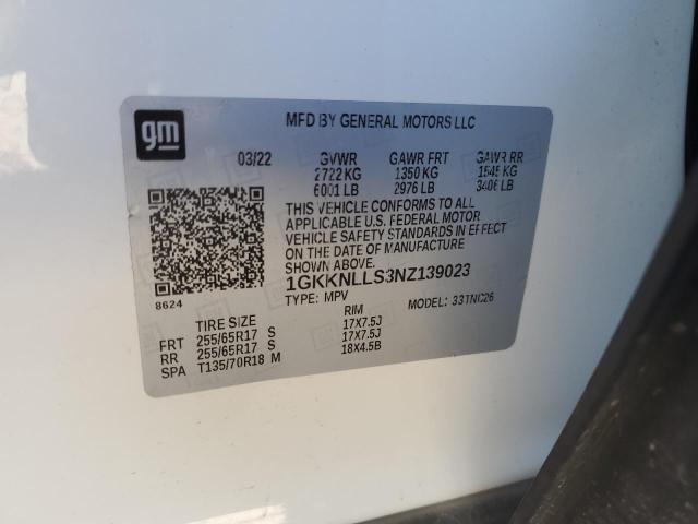 1GKKNLLS3NZ139023 GMC Acadia At4