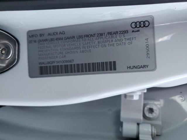 WAUJ8GFF1H1009987 Audi A3 Premium Plus