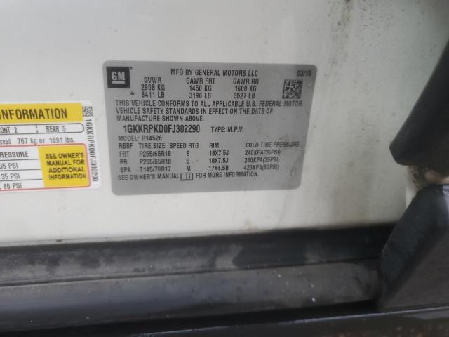 1GKKRPKD0FJ302290 GMC ACADIA SLE