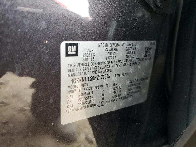 1GKKNULS6HZ173659 GMC Acadia Slt-1