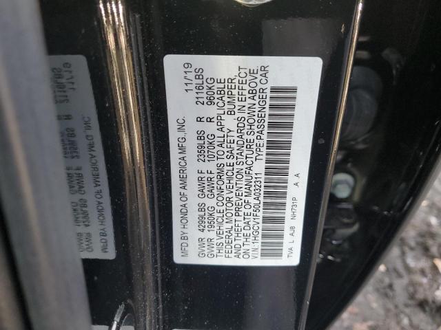 1HGCV1F50LA032311 Honda ACCORD EXL