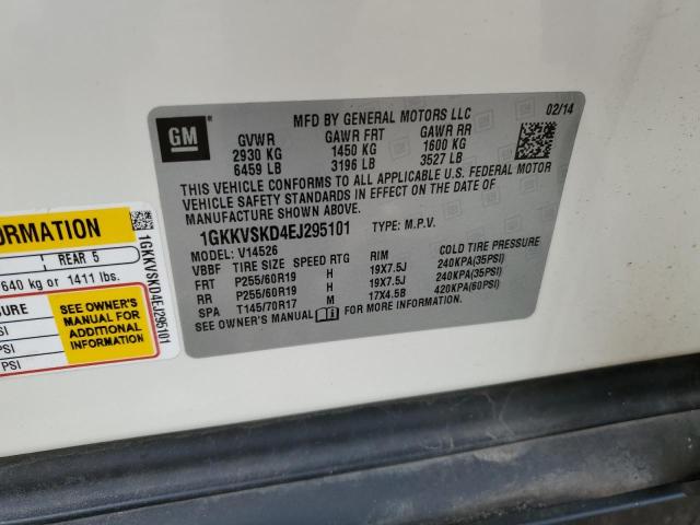 1GKKVSKD4EJ295101 GMC Acadia Slt-2
