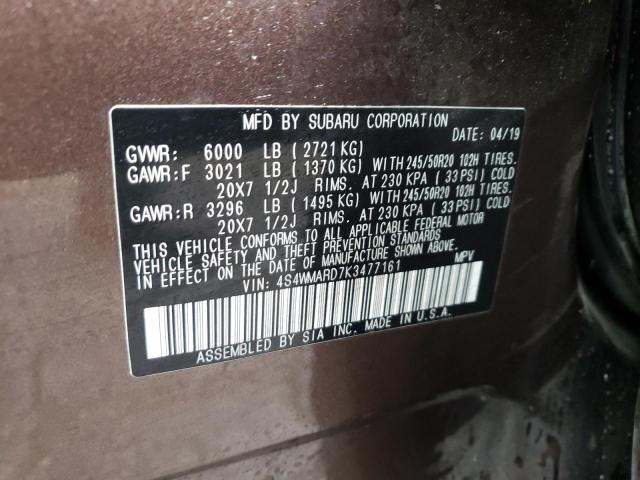 4S4WMARD7K3477161 Subaru Ascent Touring