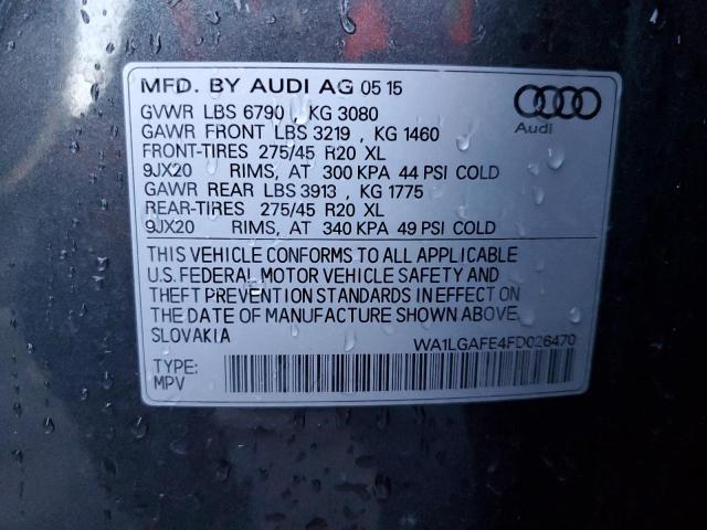 WA1LGAFE4FD026470 Audi Q7 Premium Plus