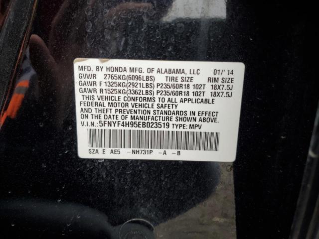 5FNYF4H95EB023519 Honda Pilot Touring