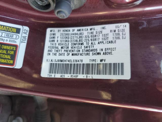 5J6RM3H74EL036479 Honda CR-V EXL