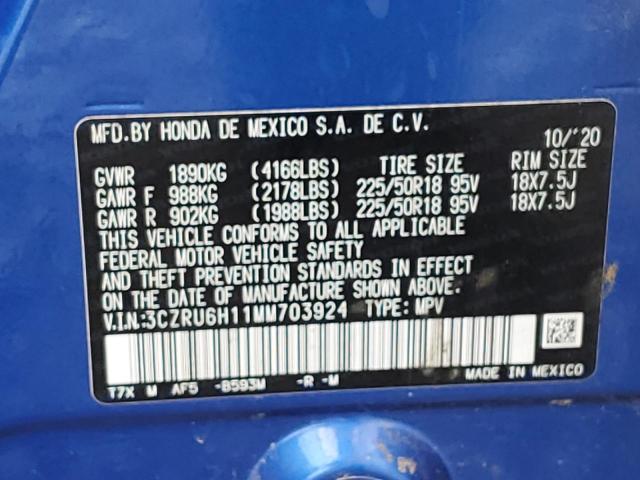 3CZRU6H11MM703924 Honda HR-V SPORT
