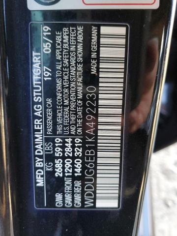 WDDUG6EB1KA492230 Mercedes-Benz S 450 4matic