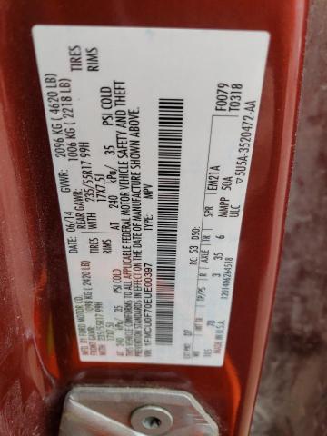 1FMCU0F70EUE00397 Ford ESCAPE S