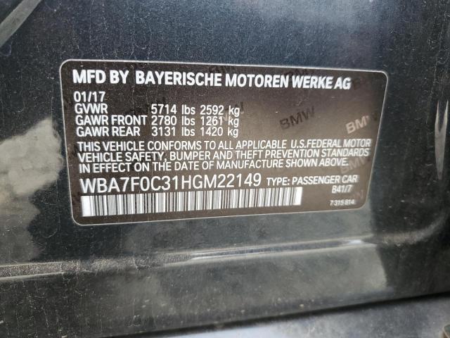 WBA7F0C31HGM22149 BMW 750 I