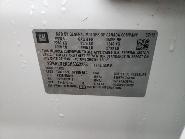2GKALNEK0H6353333 GMC Terrain Sle