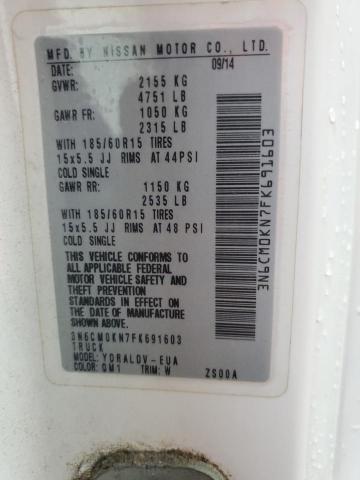 3N6CM0KN7FK691603 Nissan NV200 2.5S