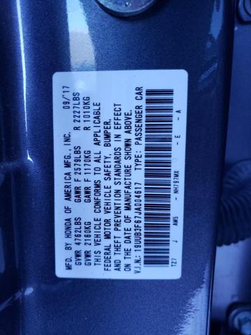 19UUB3F67JA004617 Acura Tlx Tech+a