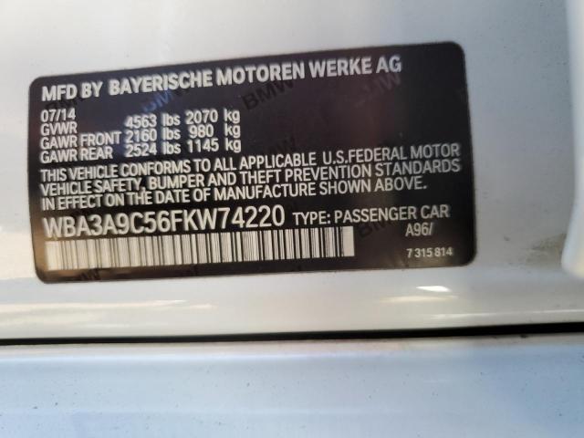 WBA3A9C56FKW74220 BMW 335 I