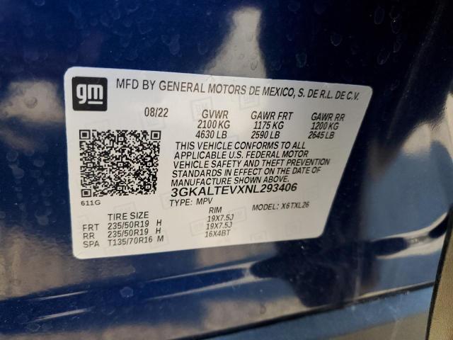 3GKALTEVXNL293406 GMC Terrain Sle