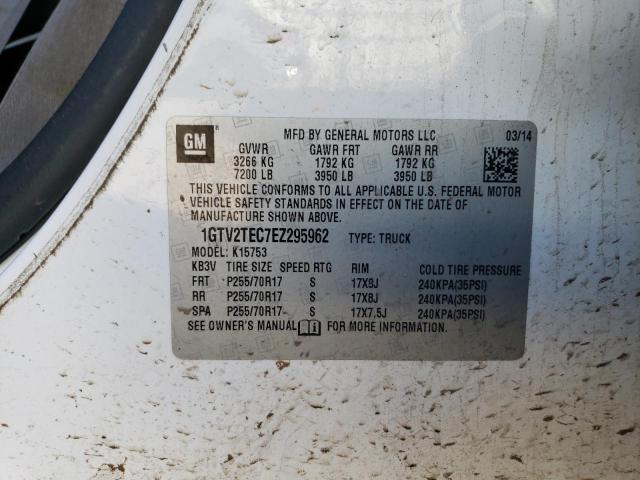 1GTV2TEC7EZ295962 GMC Sierra K1500
