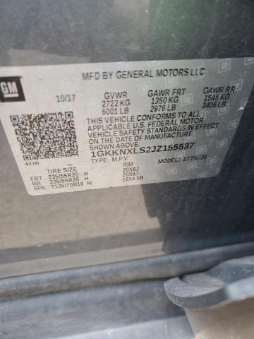 1GKKNXLS2JZ155537 GMC Acadia Denali