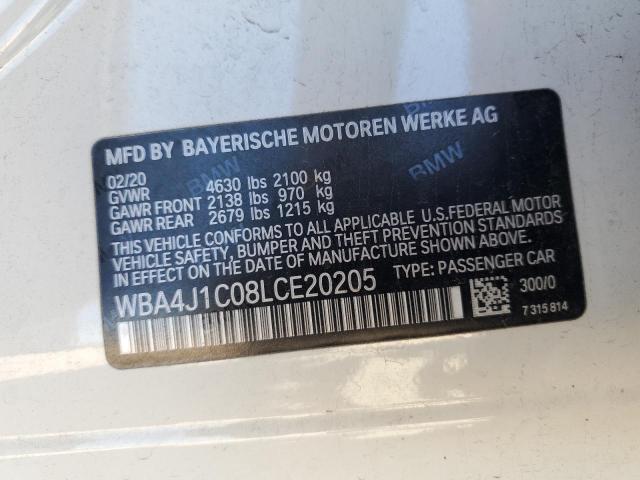 WBA4J1C08LCE20205 BMW 430i Gran Coupe