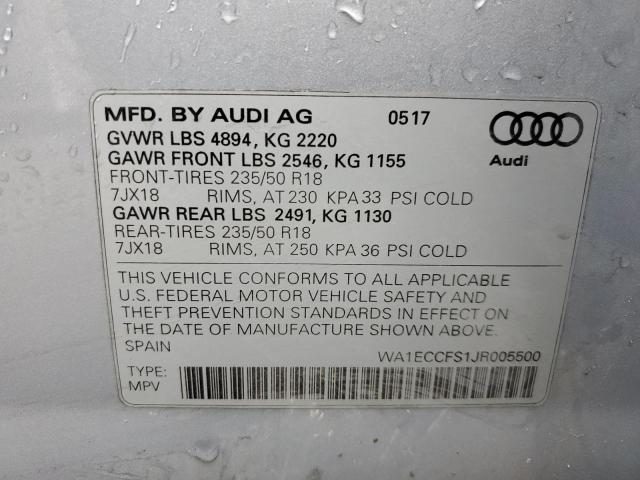 WA1ECCFS1JR005500 Audi Q3 PREMIUM