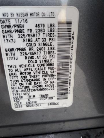 JN8AT2MV5HW005723 Nissan ROGUE S