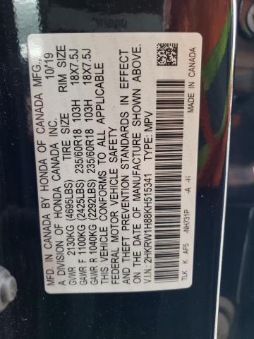 2HKRW1H88KH515341 Honda CR-V EXL