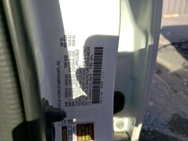 5J6RM4H37GL108278 Honda CR-V LX